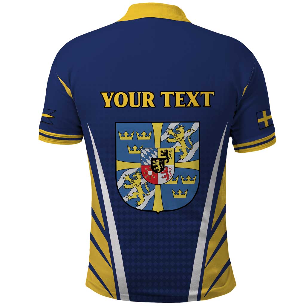 Personalized Swedish Empire 1611-1721 Polo Shirt Flag Color Inspiration - Wonder Print Shop