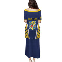 Personalized Swedish Empire 1611-1721 Puletasi Flag Color Inspiration - Wonder Print Shop