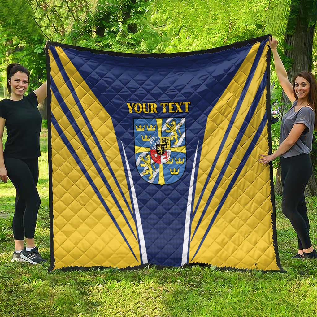 Personalized Swedish Empire 1611-1721 Quilt Flag Color Inspiration - Wonder Print Shop