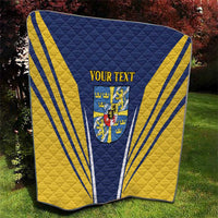 Personalized Swedish Empire 1611-1721 Quilt Flag Color Inspiration - Wonder Print Shop