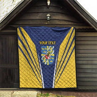 Personalized Swedish Empire 1611-1721 Quilt Flag Color Inspiration - Wonder Print Shop