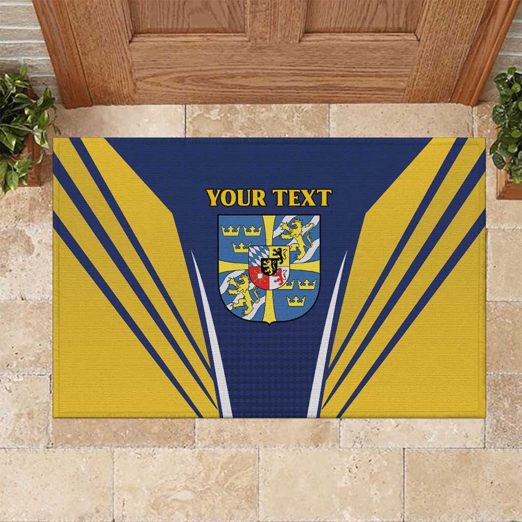 Personalized Swedish Empire 1611-1721 Rubber Doormat Flag Color Inspiration - Wonder Print Shop