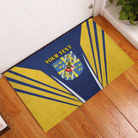 Personalized Swedish Empire 1611-1721 Rubber Doormat Flag Color Inspiration - Wonder Print Shop