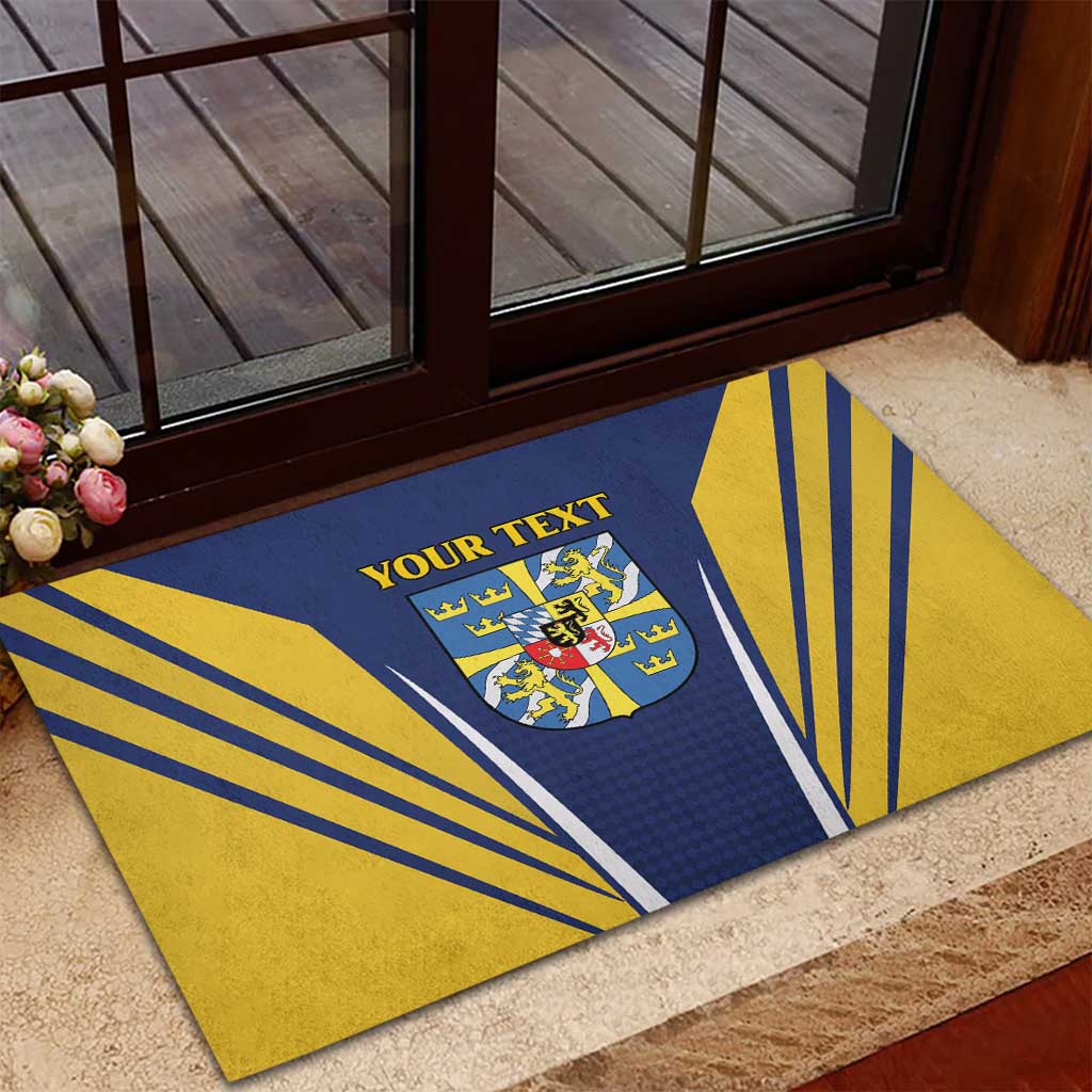Personalized Swedish Empire 1611-1721 Rubber Doormat Flag Color Inspiration - Wonder Print Shop