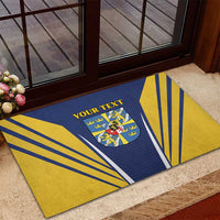 Personalized Swedish Empire 1611-1721 Rubber Doormat Flag Color Inspiration - Wonder Print Shop