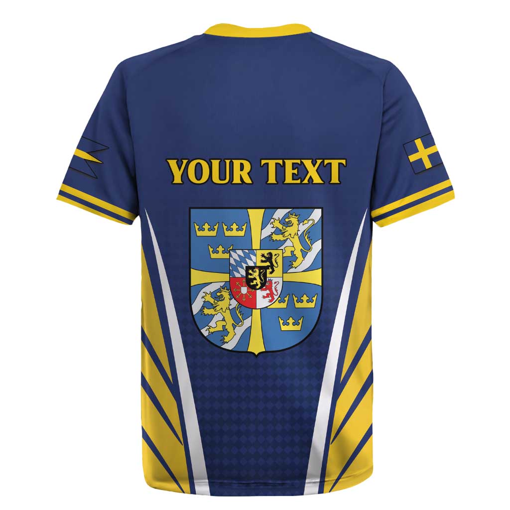 Personalized Swedish Empire 1611-1721 Rugby Jersey Flag Color Inspiration - Wonder Print Shop