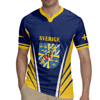 Personalized Swedish Empire 1611-1721 Rugby Jersey Flag Color Inspiration - Wonder Print Shop