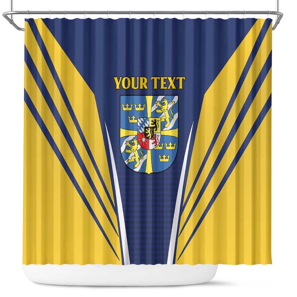 Personalized Swedish Empire 1611-1721 Shower Curtain Flag Color Inspiration - Wonder Print Shop