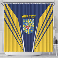 Personalized Swedish Empire 1611-1721 Shower Curtain Flag Color Inspiration - Wonder Print Shop
