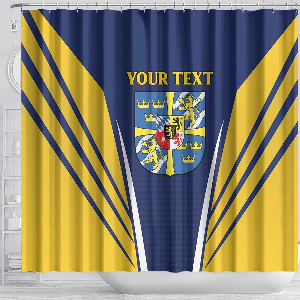 Personalized Swedish Empire 1611-1721 Shower Curtain Flag Color Inspiration - Wonder Print Shop