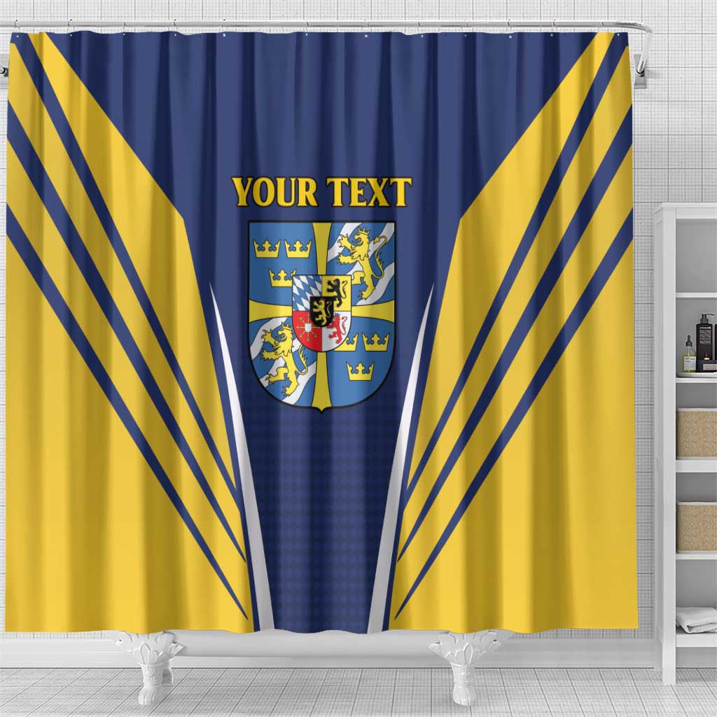 Personalized Swedish Empire 1611-1721 Shower Curtain Flag Color Inspiration - Wonder Print Shop