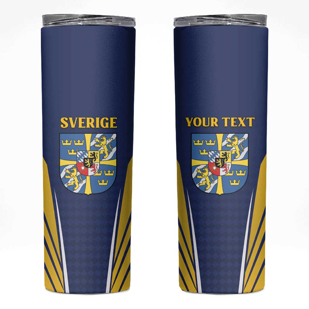 Personalized Swedish Empire 1611-1721 Skinny Tumbler Flag Color Inspiration - Wonder Print Shop