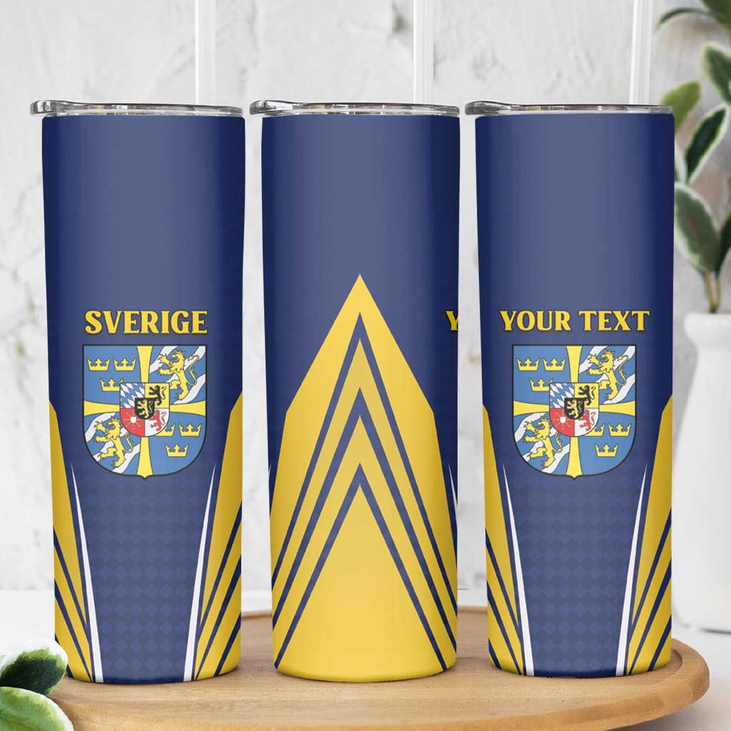 Personalized Swedish Empire 1611-1721 Skinny Tumbler Flag Color Inspiration - Wonder Print Shop