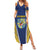 Personalized Swedish Empire 1611-1721 Summer Maxi Dress Flag Color Inspiration - Wonder Print Shop