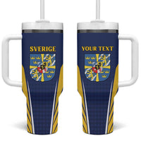 Personalized Swedish Empire 1611-1721 Tumbler With Handle Flag Color Inspiration - Wonder Print Shop