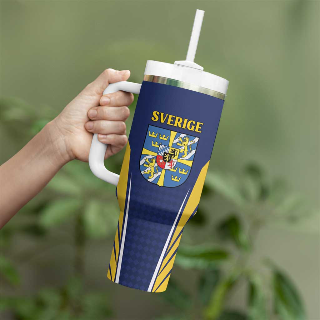 Personalized Swedish Empire 1611-1721 Tumbler With Handle Flag Color Inspiration - Wonder Print Shop