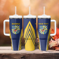 Personalized Swedish Empire 1611-1721 Tumbler With Handle Flag Color Inspiration - Wonder Print Shop