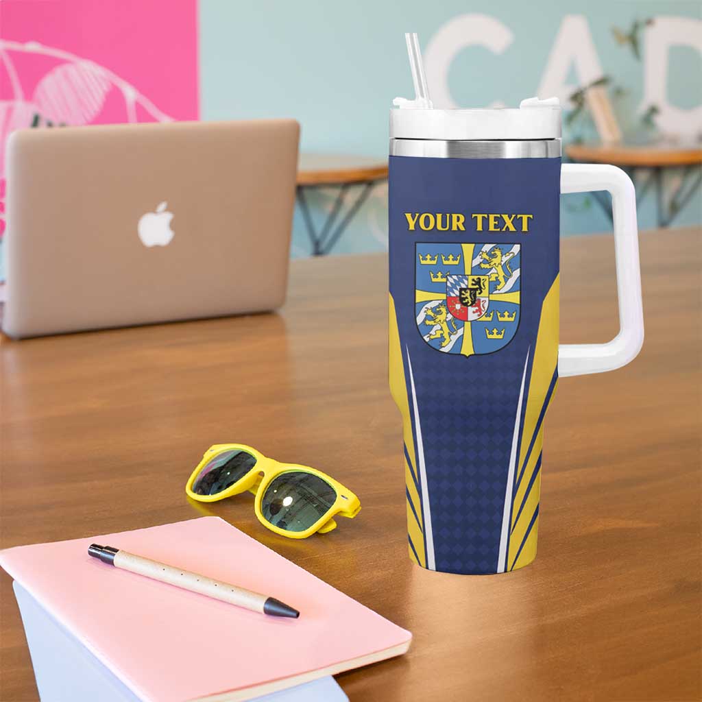Personalized Swedish Empire 1611-1721 Tumbler With Handle Flag Color Inspiration - Wonder Print Shop