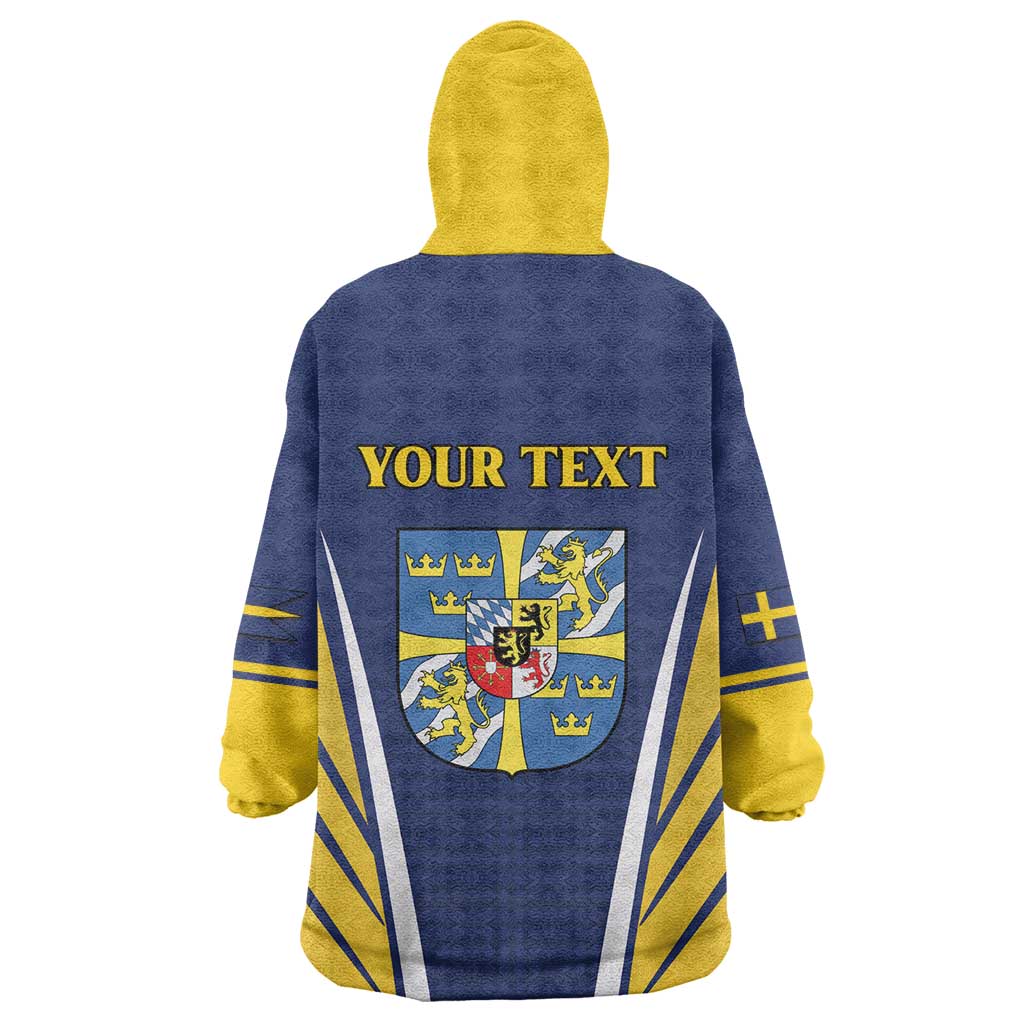 Personalized Swedish Empire 1611-1721 Wearable Blanket Hoodie Flag Color Inspiration - Wonder Print Shop