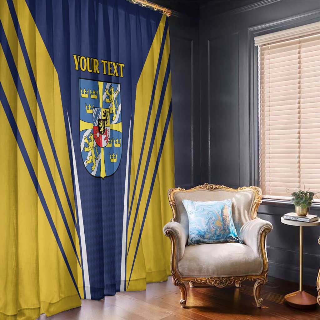 Personalized Swedish Empire 1611-1721 Window Curtain Flag Color Inspiration - Wonder Print Shop