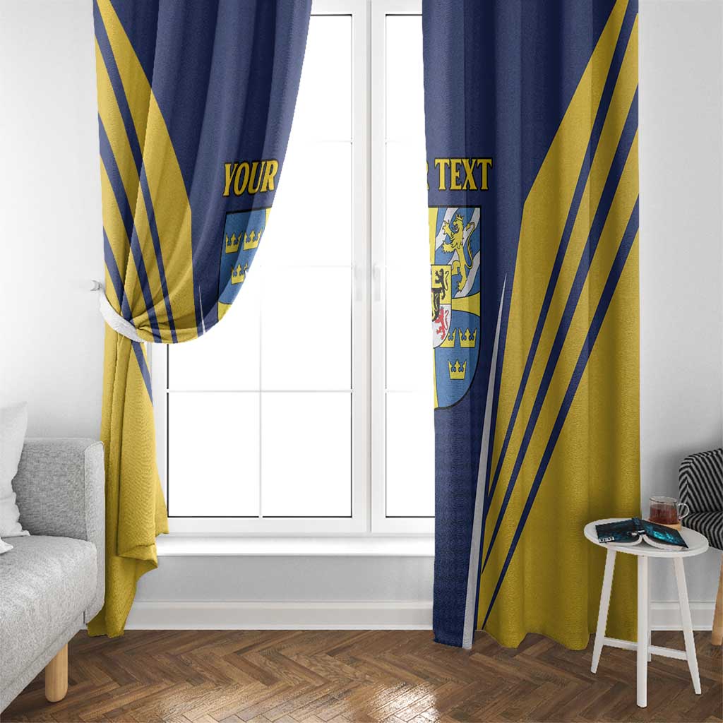 Personalized Swedish Empire 1611-1721 Window Curtain Flag Color Inspiration - Wonder Print Shop