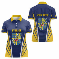 Personalized Swedish Empire 1611-1721 Women Polo Shirt Flag Color Inspiration - Wonder Print Shop