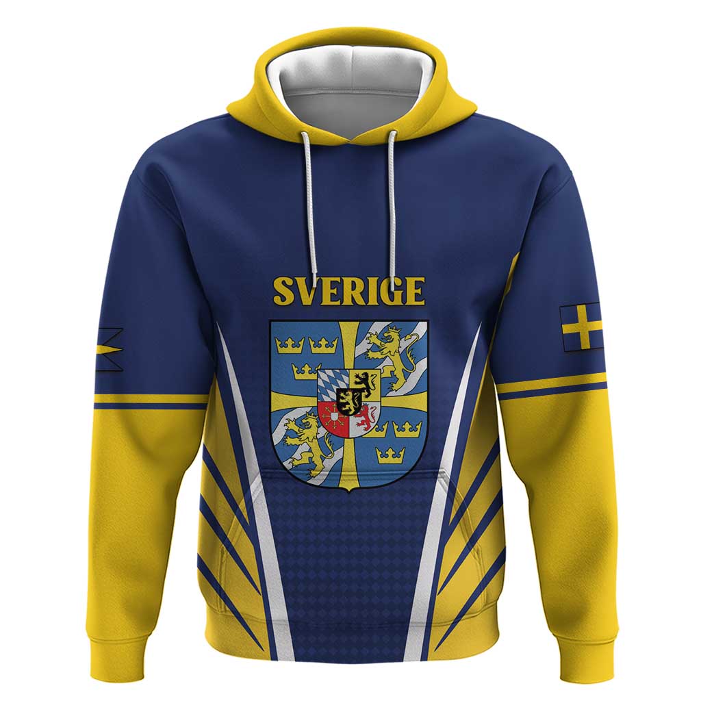 Personalized Swedish Empire 1611-1721 Zip Hoodie Flag Color Inspiration - Wonder Print Shop