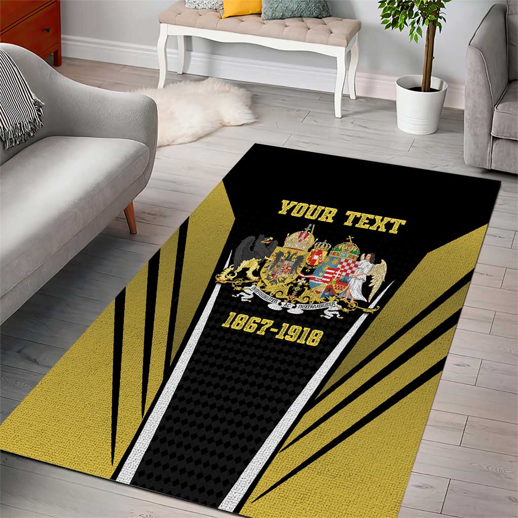 Personalized Austro-Hungarian Empire 1867-1918 Area Rug Flag Color Inspiration - Wonder Print Shop