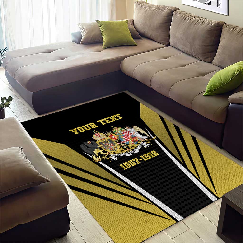 Personalized Austro-Hungarian Empire 1867-1918 Area Rug Flag Color Inspiration - Wonder Print Shop