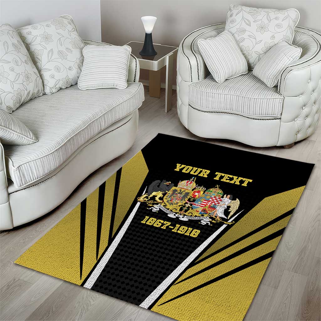 Personalized Austro-Hungarian Empire 1867-1918 Area Rug Flag Color Inspiration - Wonder Print Shop