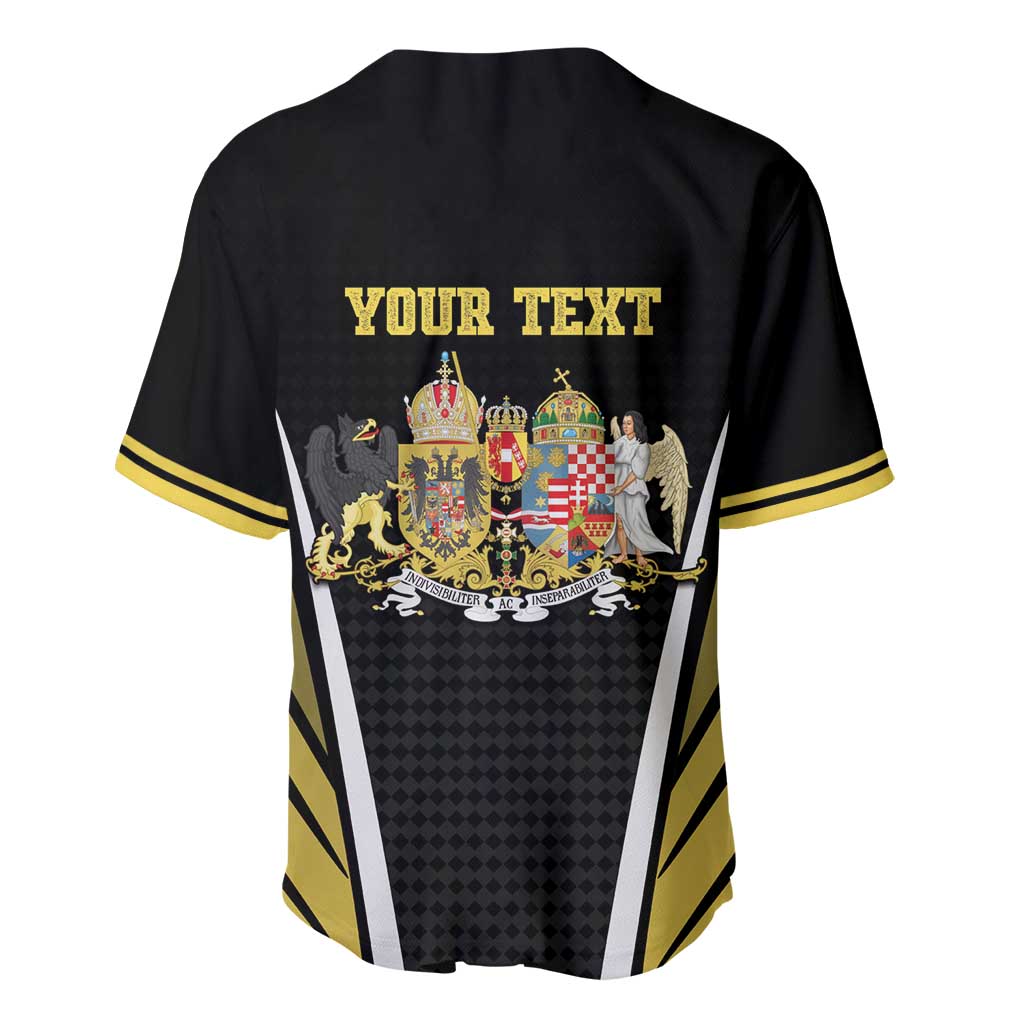 Personalized Austro-Hungarian Empire 1867-1918 Baseball Jersey Flag Color Inspiration - Wonder Print Shop