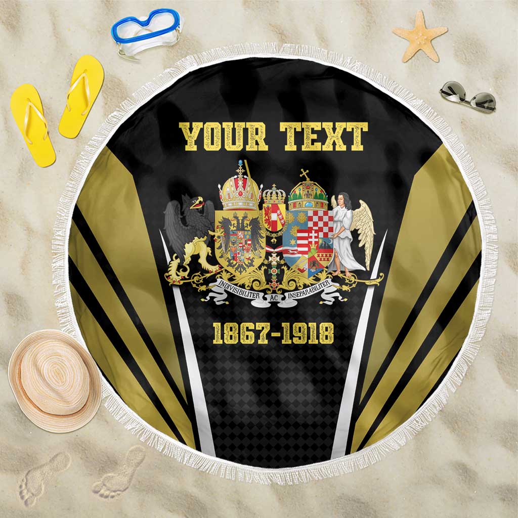 Personalized Austro-Hungarian Empire 1867-1918 Beach Blanket Flag Color Inspiration - Wonder Print Shop