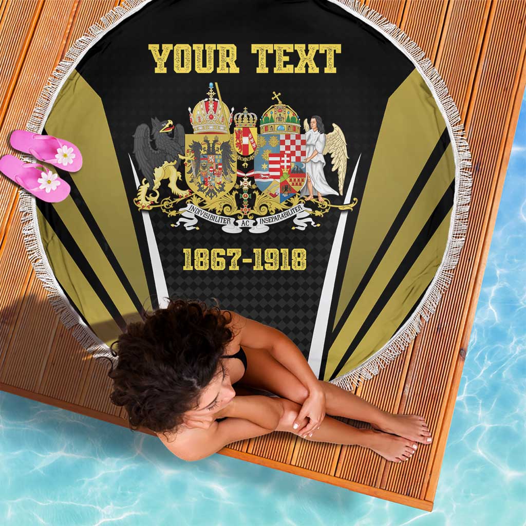 Personalized Austro-Hungarian Empire 1867-1918 Beach Blanket Flag Color Inspiration - Wonder Print Shop