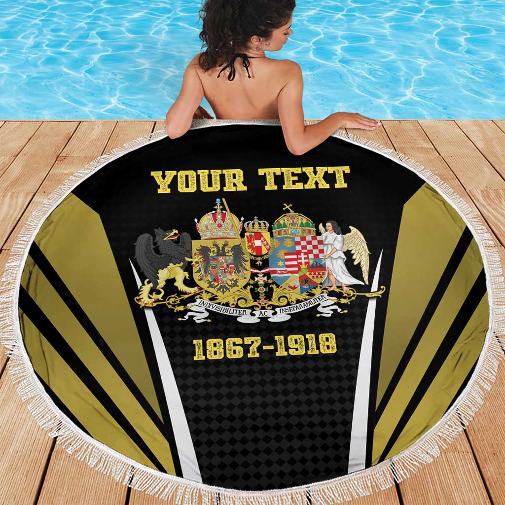 Personalized Austro-Hungarian Empire 1867-1918 Beach Blanket Flag Color Inspiration - Wonder Print Shop