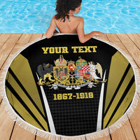 Personalized Austro-Hungarian Empire 1867-1918 Beach Blanket Flag Color Inspiration - Wonder Print Shop