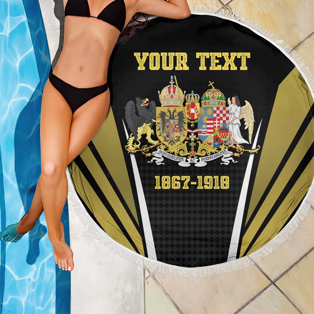 Personalized Austro-Hungarian Empire 1867-1918 Beach Blanket Flag Color Inspiration - Wonder Print Shop