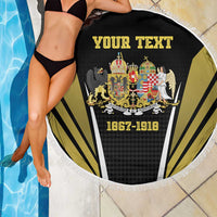 Personalized Austro-Hungarian Empire 1867-1918 Beach Blanket Flag Color Inspiration - Wonder Print Shop