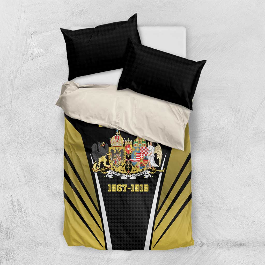 Personalized Austro-Hungarian Empire 1867-1918 Bedding Set Flag Color Inspiration - Wonder Print Shop