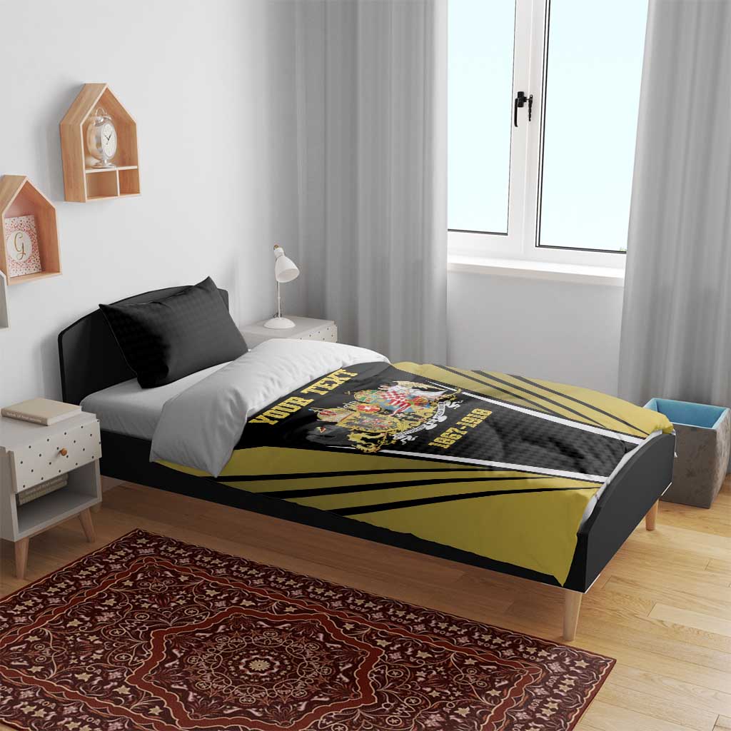 Personalized Austro-Hungarian Empire 1867-1918 Bedding Set Flag Color Inspiration - Wonder Print Shop