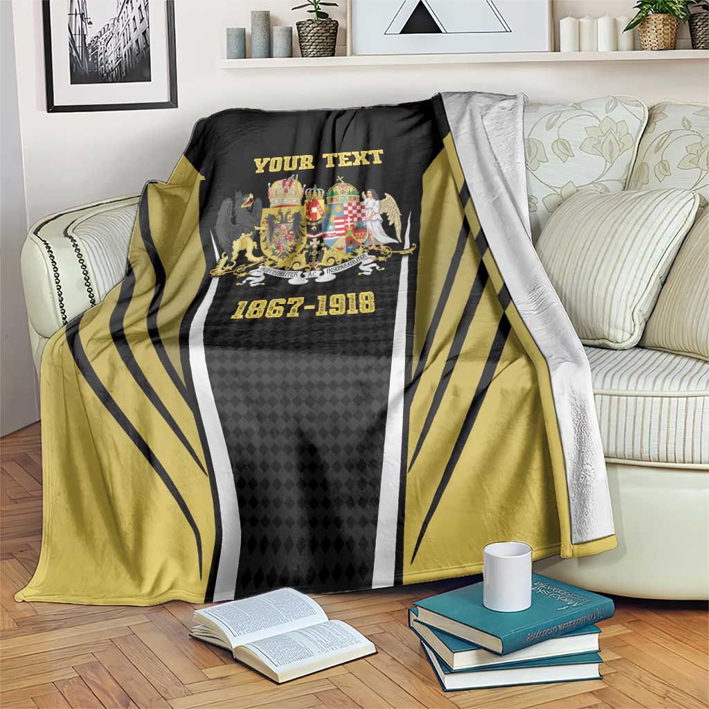 Personalized Austro-Hungarian Empire 1867-1918 Blanket Flag Color Inspiration - Wonder Print Shop