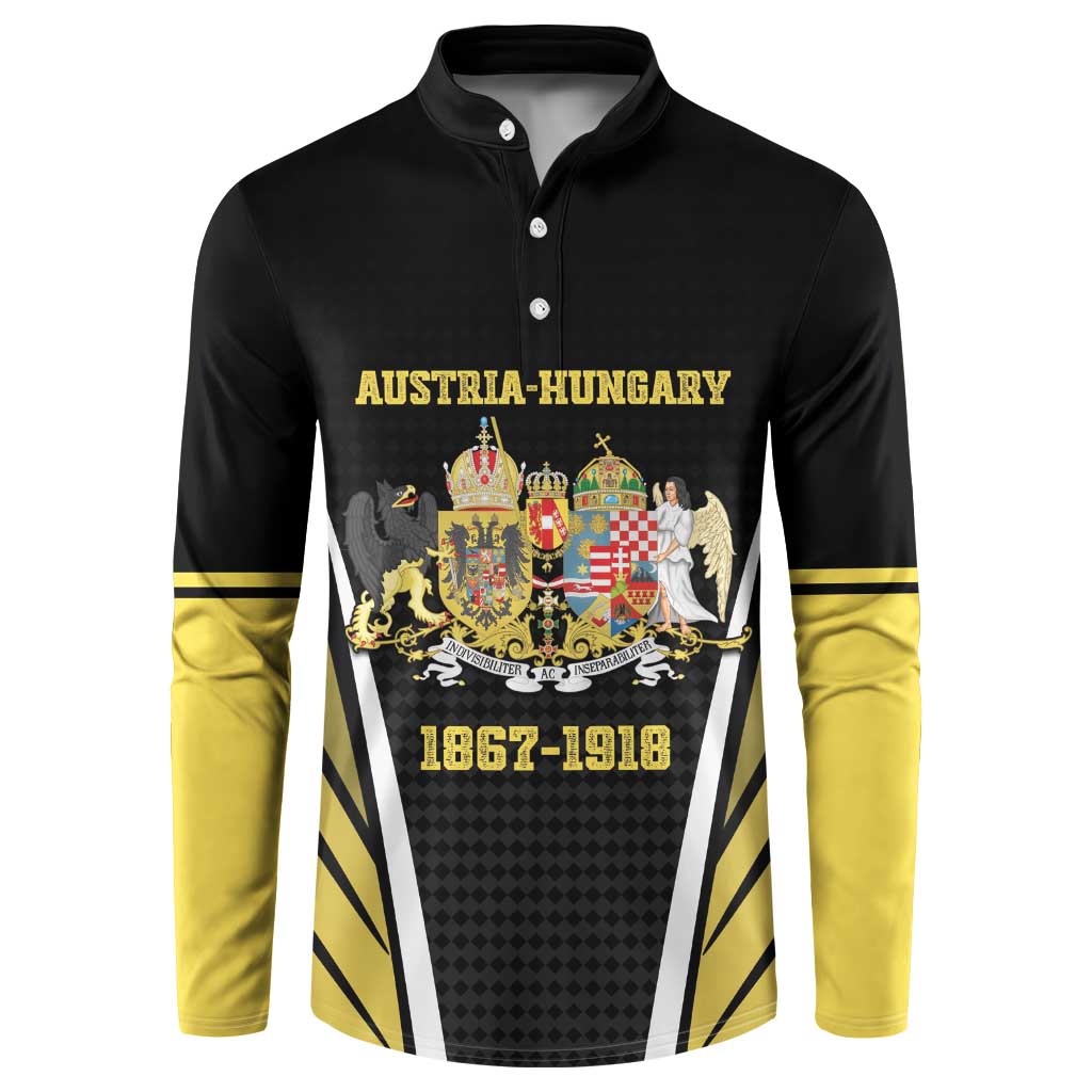 Personalized Austro-Hungarian Empire 1867-1918 Button Sweatshirt Flag Color Inspiration - Wonder Print Shop