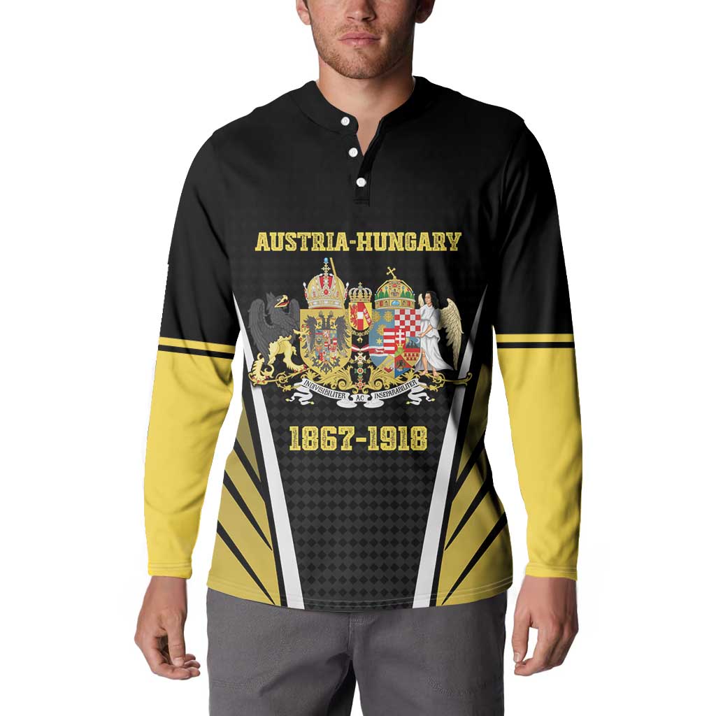 Personalized Austro-Hungarian Empire 1867-1918 Button Sweatshirt Flag Color Inspiration - Wonder Print Shop
