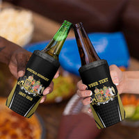 Personalized Austro-Hungarian Empire 1867-1918 4 in 1 Can Cooler Tumbler Flag Color Inspiration - Wonder Print Shop