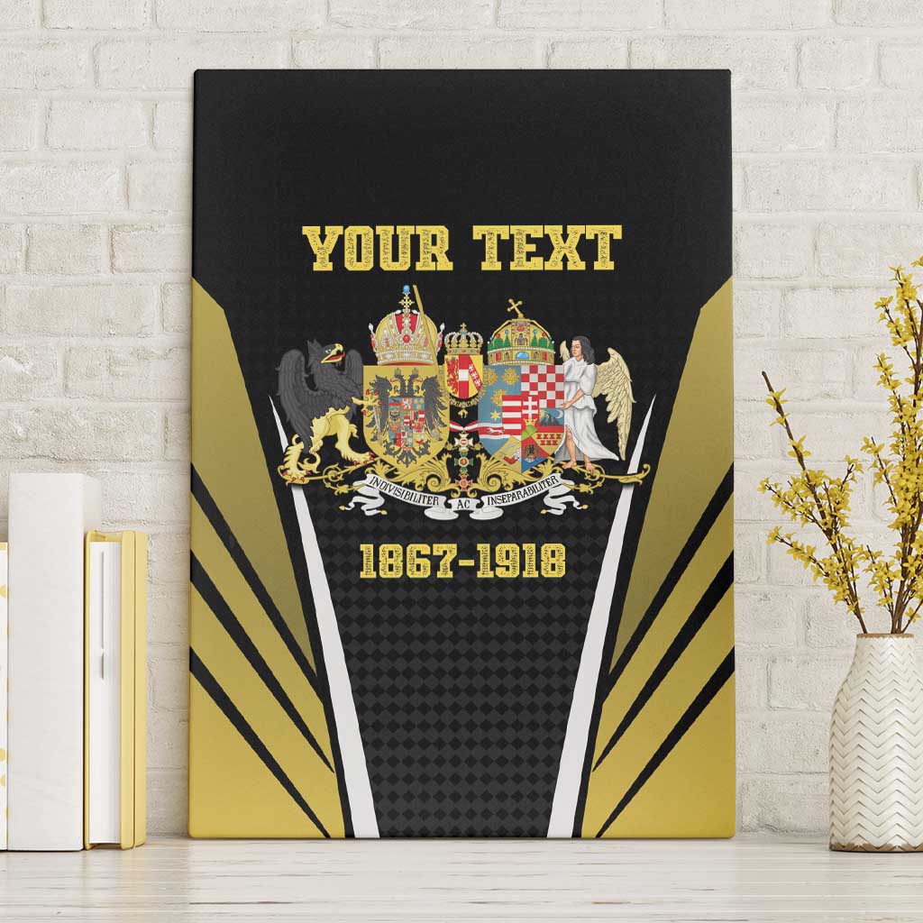 Personalized Austro-Hungarian Empire 1867-1918 Canvas Wall Art Flag Color Inspiration - Wonder Print Shop