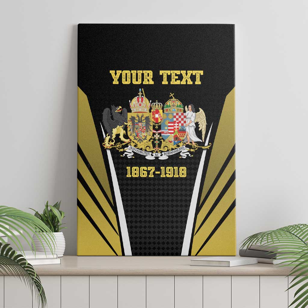 Personalized Austro-Hungarian Empire 1867-1918 Canvas Wall Art Flag Color Inspiration - Wonder Print Shop