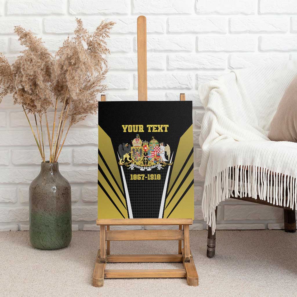 Personalized Austro-Hungarian Empire 1867-1918 Canvas Wall Art Flag Color Inspiration - Wonder Print Shop