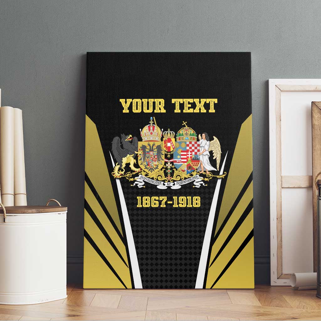 Personalized Austro-Hungarian Empire 1867-1918 Canvas Wall Art Flag Color Inspiration - Wonder Print Shop