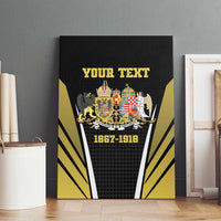 Personalized Austro-Hungarian Empire 1867-1918 Canvas Wall Art Flag Color Inspiration - Wonder Print Shop