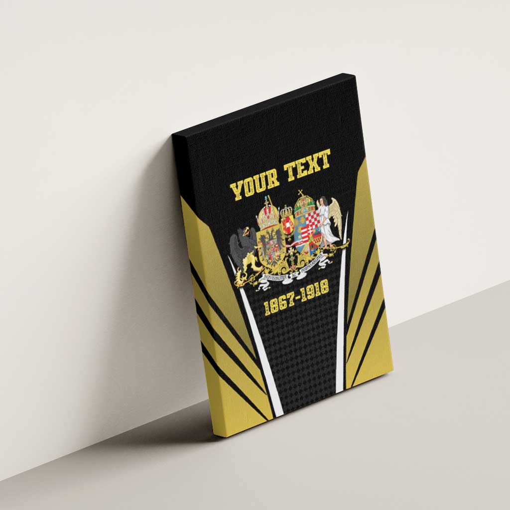 Personalized Austro-Hungarian Empire 1867-1918 Canvas Wall Art Flag Color Inspiration - Wonder Print Shop