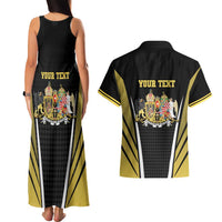 Personalized Austro-Hungarian Empire 1867-1918 Couples Matching Tank Maxi Dress and Hawaiian Shirt Flag Color Inspiration - Wonder Print Shop